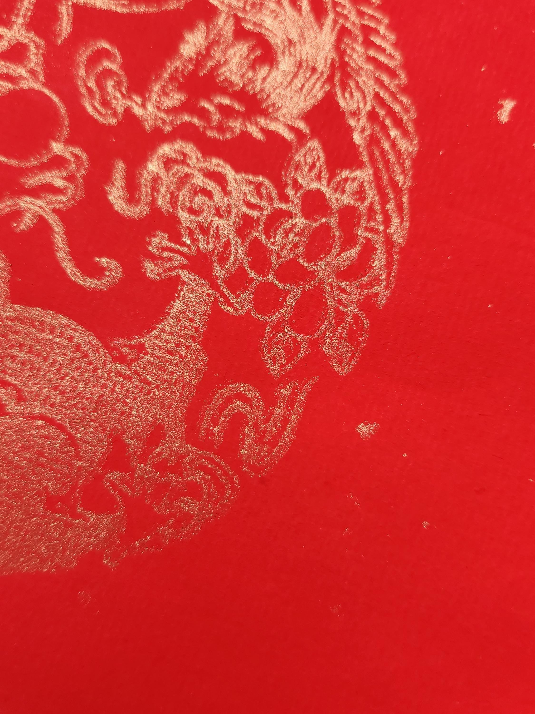 Golden Dragons Chinese Decoupage Paper