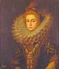 Vintage Decoupage Paper: The Golden Queen