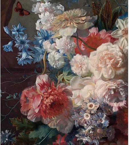 Renaissance Flowers Decoupage Paper