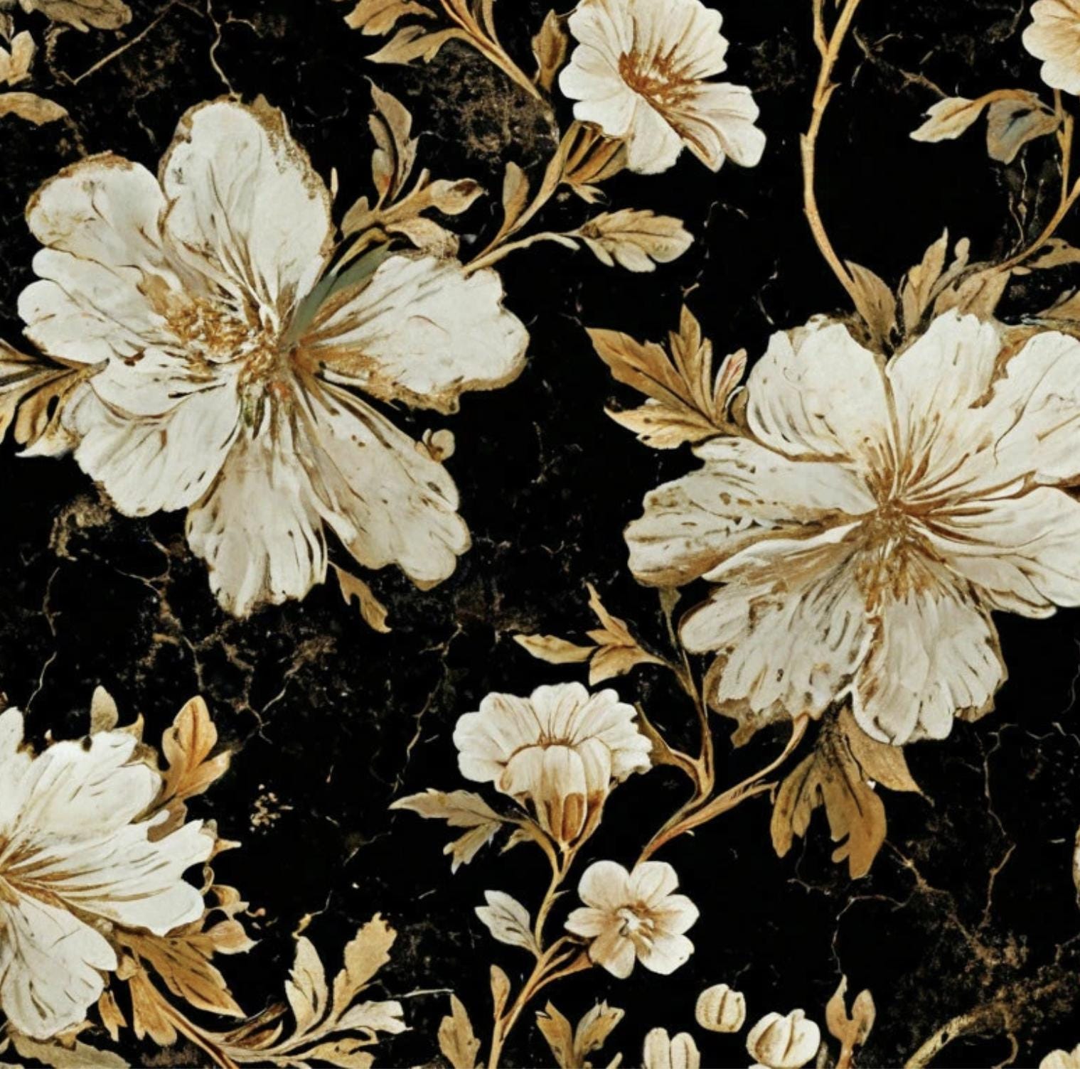 Romantic Flowers Cloud Decoupage Paper-Mini