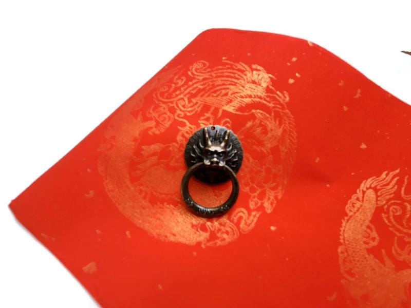 Golden Dragons Chinese Decoupage Paper