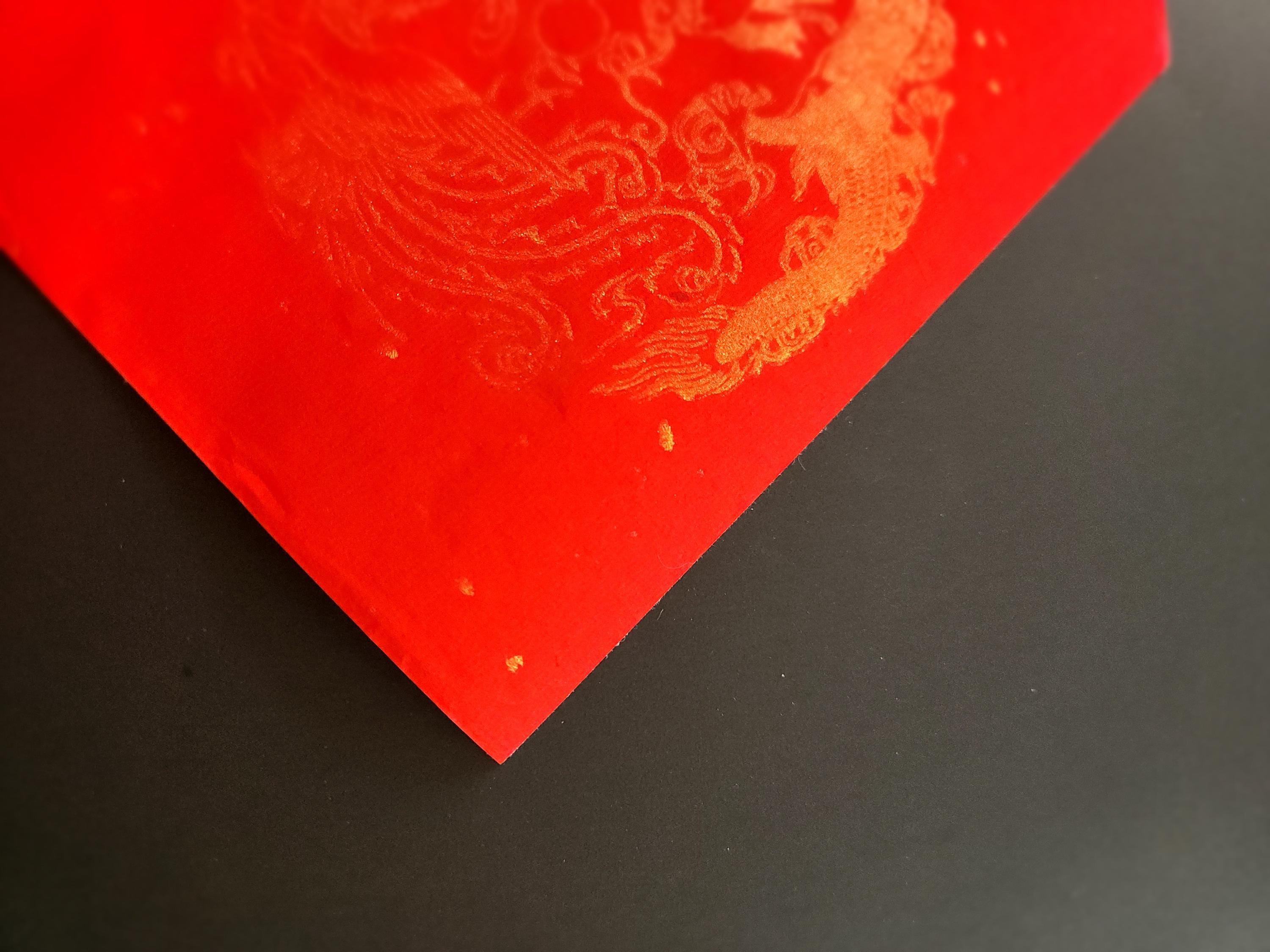 Golden Dragons Chinese Decoupage Paper