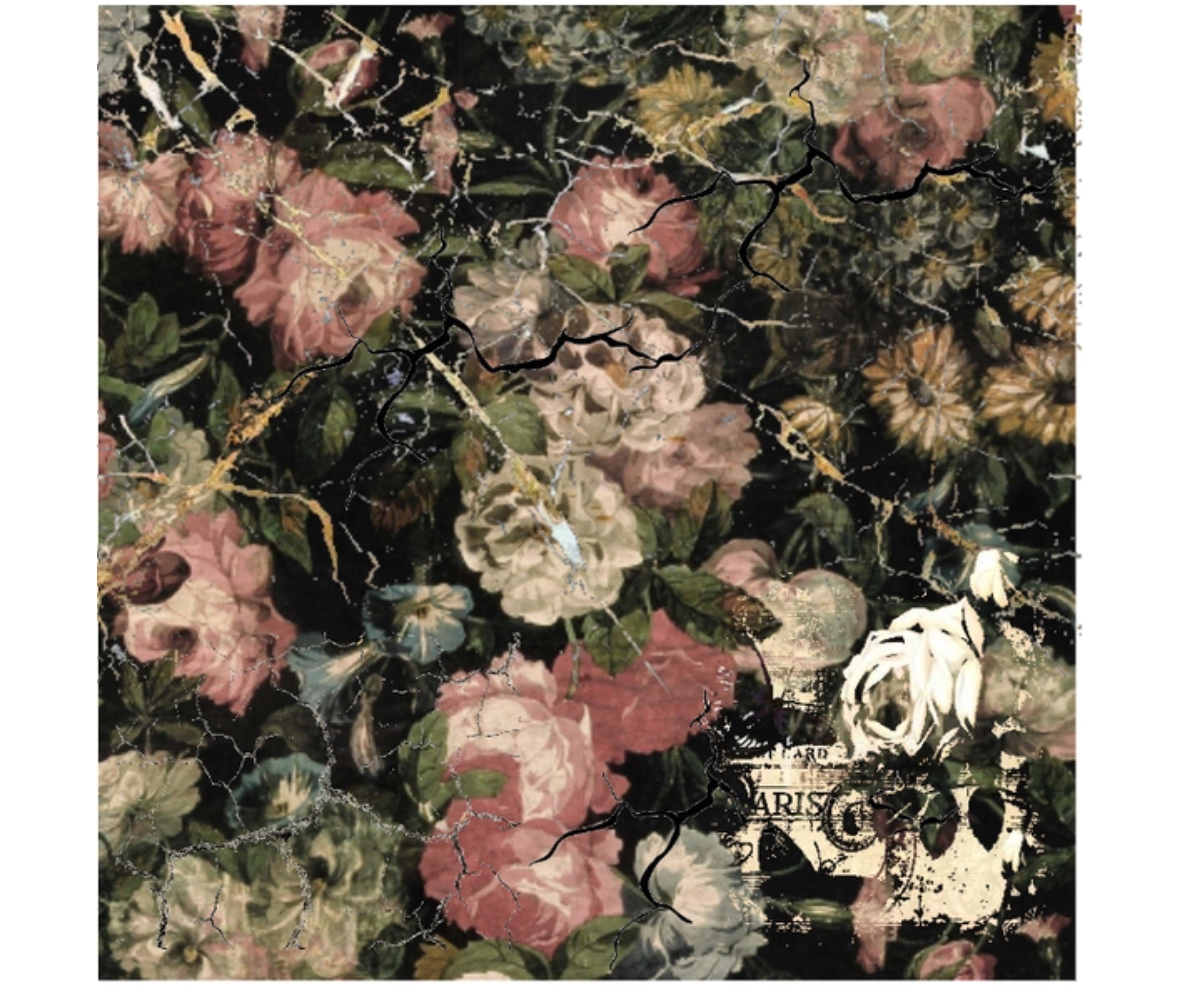 Midnight Garden Decoupage Paper