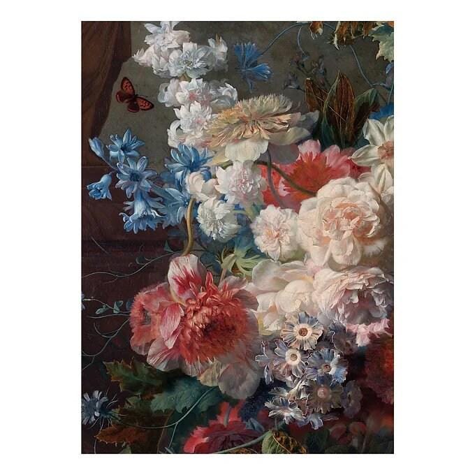 Renaissance Flowers Decoupage Paper